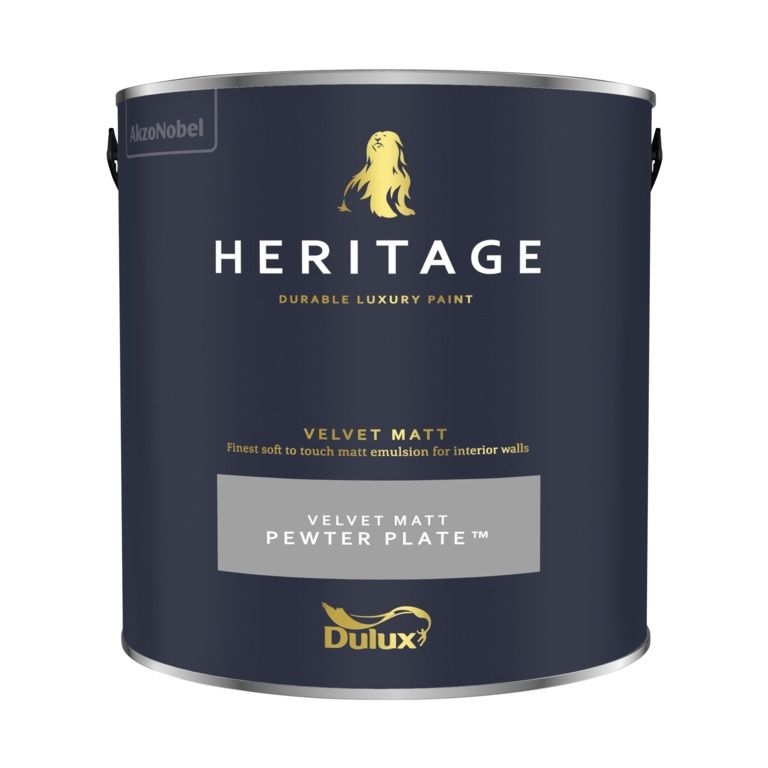 DULUX HERITAGE MATT PEWTER PLATE 2.5L