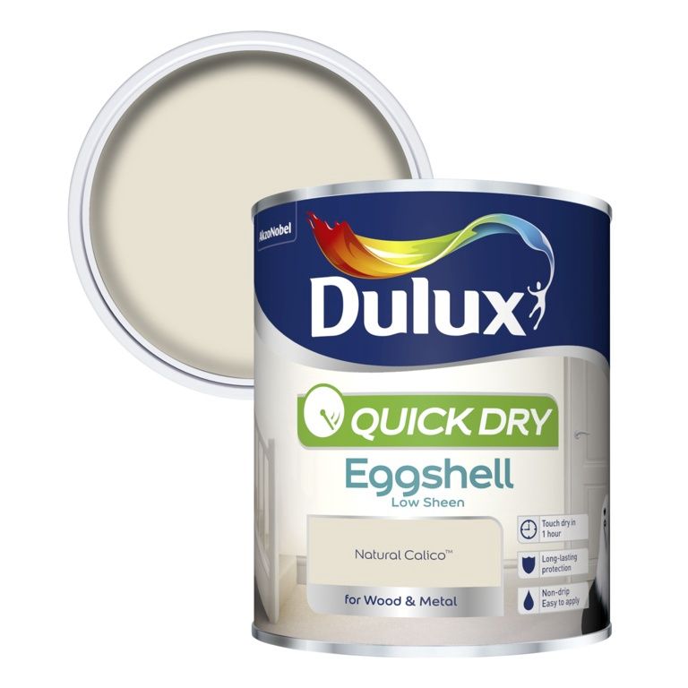 DULUX QD EGGSHELL NAT CALICO 750ML
