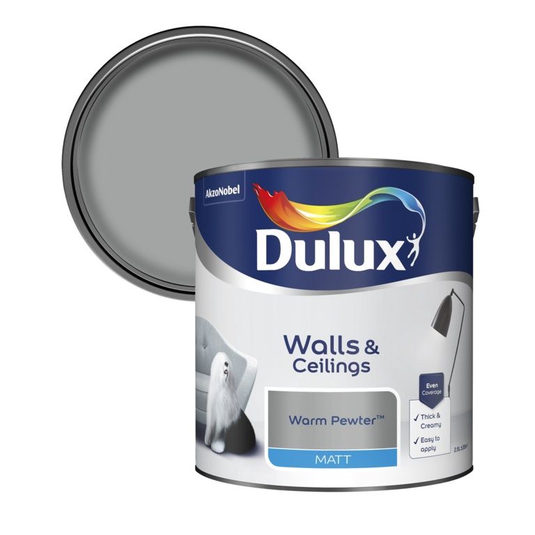 DULUX MATT WARM PEWTER 2.5LT