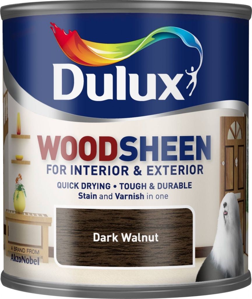 DULUX WOODSHEEN DARK WALNUT 250ML