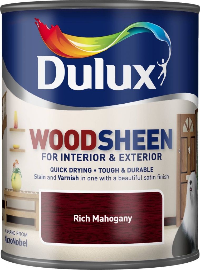 DULUX WOODSHEEN RICH MAHOG 750ML