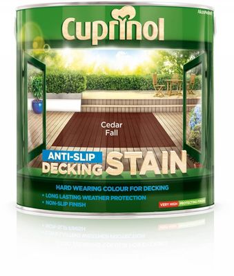 CUPRINOL ANTI SLIP DECK STAIN CEDAR FALL 2.5LT