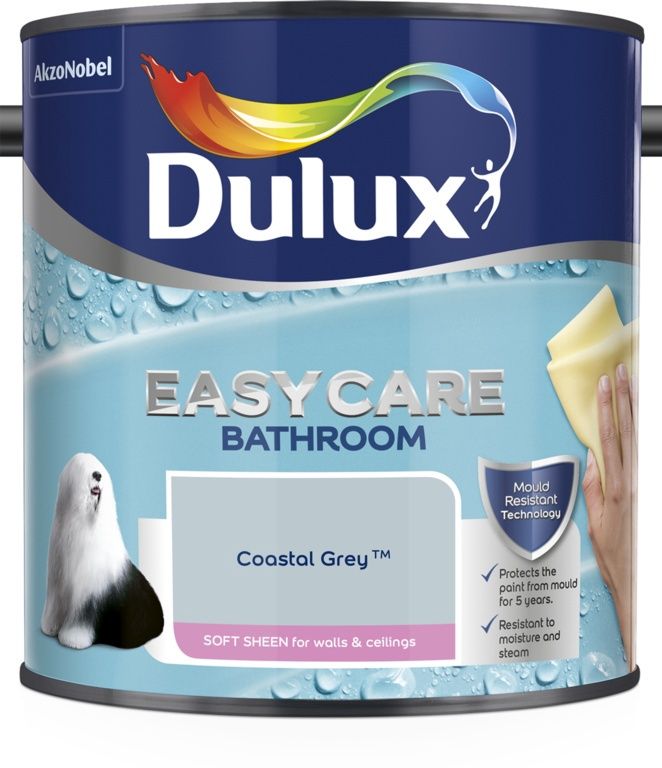 DULUX EASYCARE BATHROOM COASTAL GREY 2.5LT