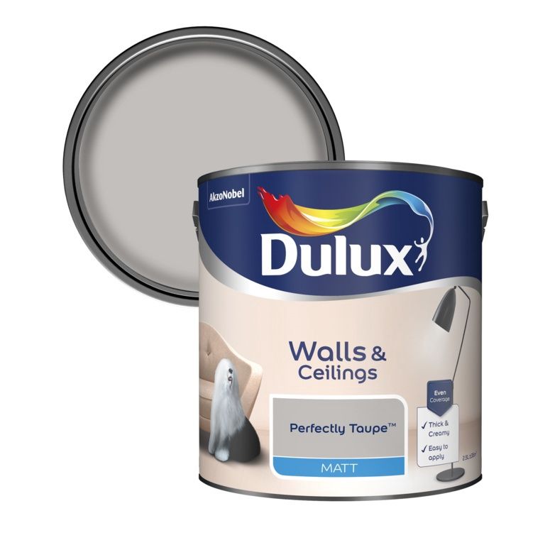 DULUX MATT PERFECTLY TAUPE 2.5LT
