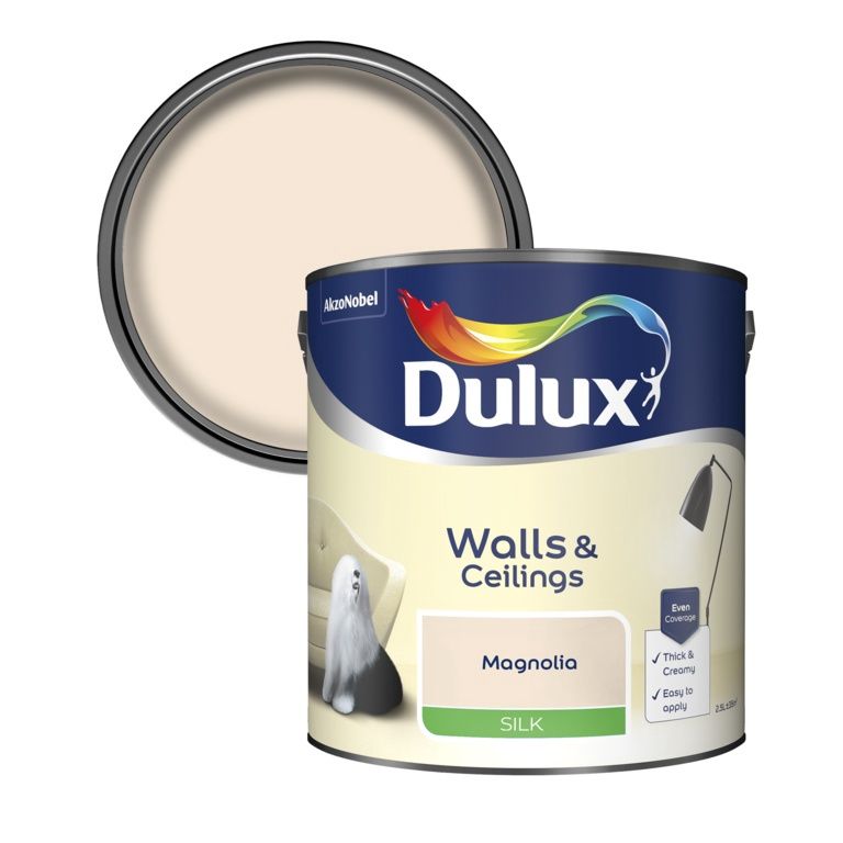 DULUX SILK MAGNOLIA 2.5LT