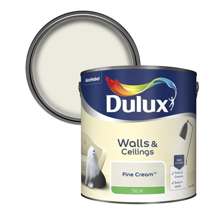 DULUX SILK FINE CREAM 2.5LT