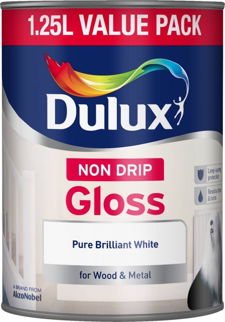 DULUX NON DRIP GLOSS PBW 1.25L