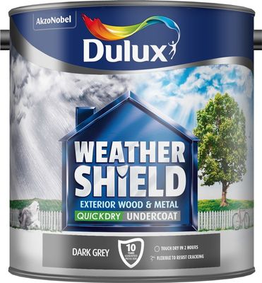 DULUX WEATHERSHIELD  UNDERCOAT DARK GREY 2.5LT