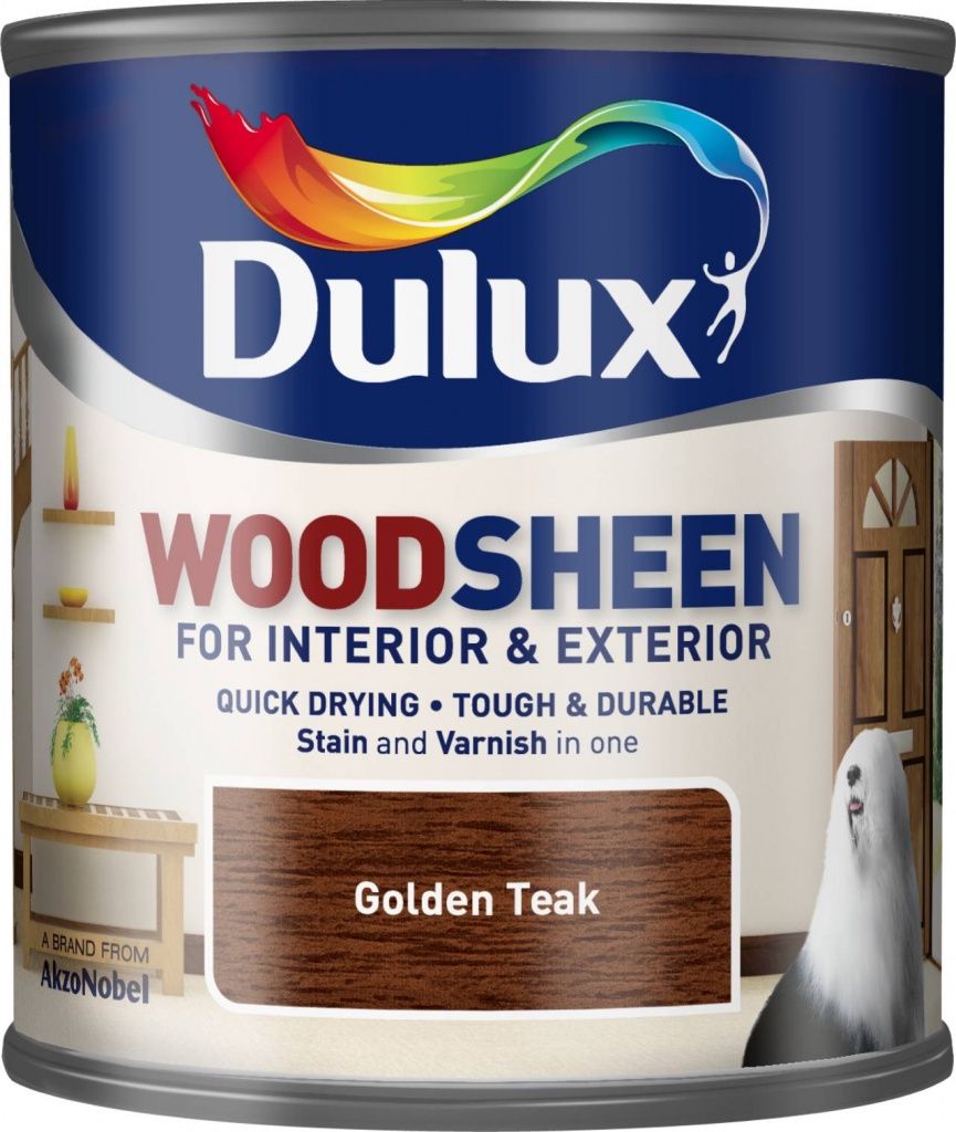 DULUX WOODSHEEN GOLDEN TEAK 250ML