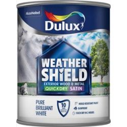 DULUX WEATHERSHIELD EXTERIOR SATIN PBW 750ML