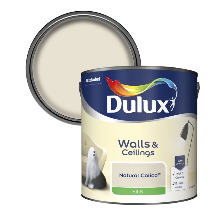 DULUX SILK NATURAL CALICO 2.5L