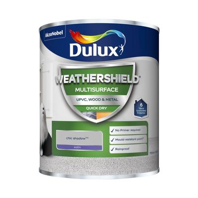 DULUX WEATHERSHIELD MULTI SURAFCE CHIC SHADOW 750ML