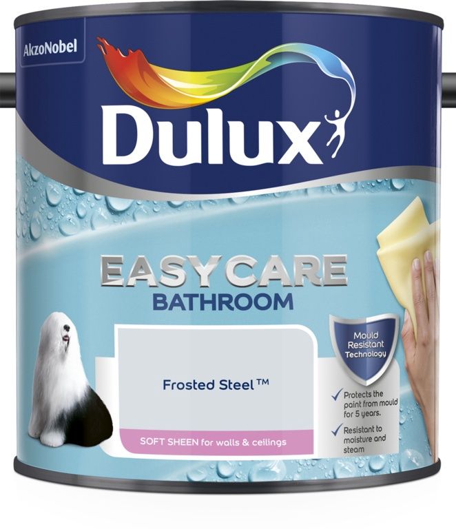 DULUX EASYCARE BATHROOM FROSTED STEEL 2.5LT