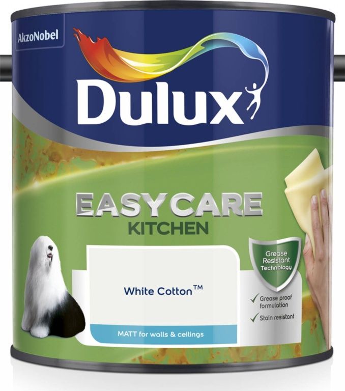 DULUX EASYCARE KITCHEN WHITE COTTON 2.5L
