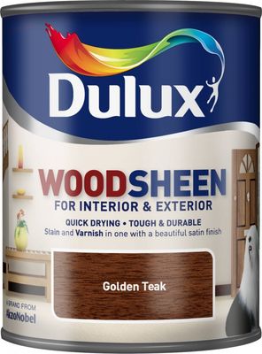 DULUX WOODSHEEN GOLDEN TEAK 750ML
