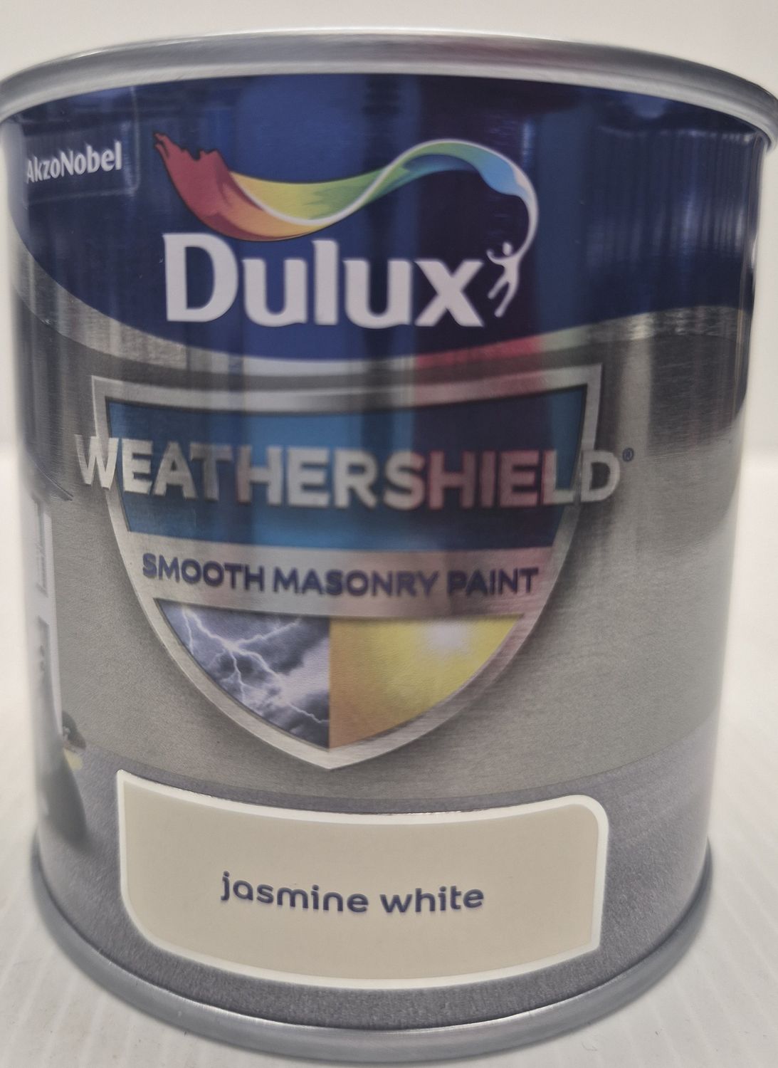 DULUX WEATHERSHIELD MASONRY PAINT TESTER JASMINE WHITE 250ML