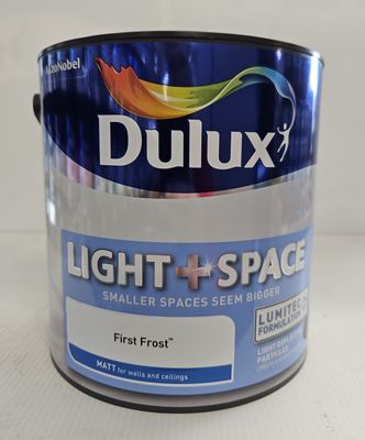 DULUX LIGHT &amp; SPACE FIRST FROST 2.5LT