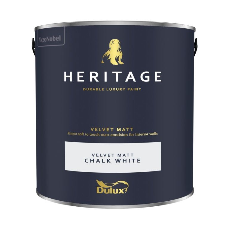 DULUX HERITAGE MATT CHALK WHITE 2.5L