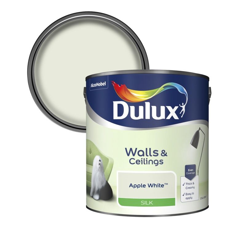 DULUX SILK APPLE WHITE 2.5LT
