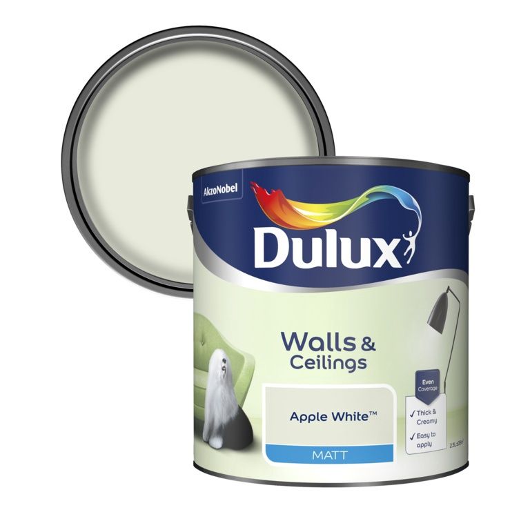 DULUX MATT APPLE WHITE 2.5L