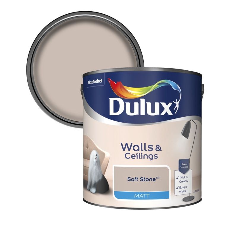 DULUX MATT SOFT STONE 2.5LT