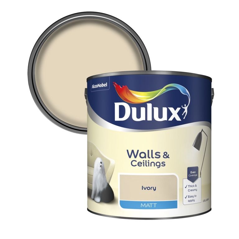 DULUX MATT IVORY 2.5LT