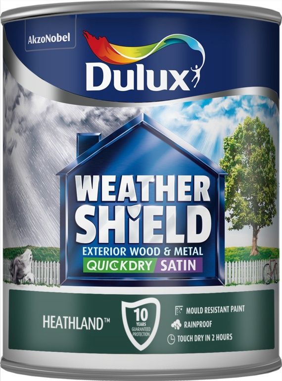 DULUX WEATHERSHIELD EXTERIOR SATIN HEATHLAND 750ML