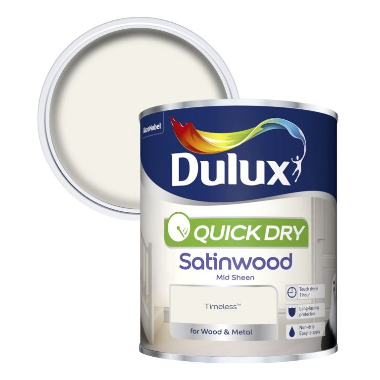 DULUX QUICK DRY SATINWOOD TIMELESS 750ML