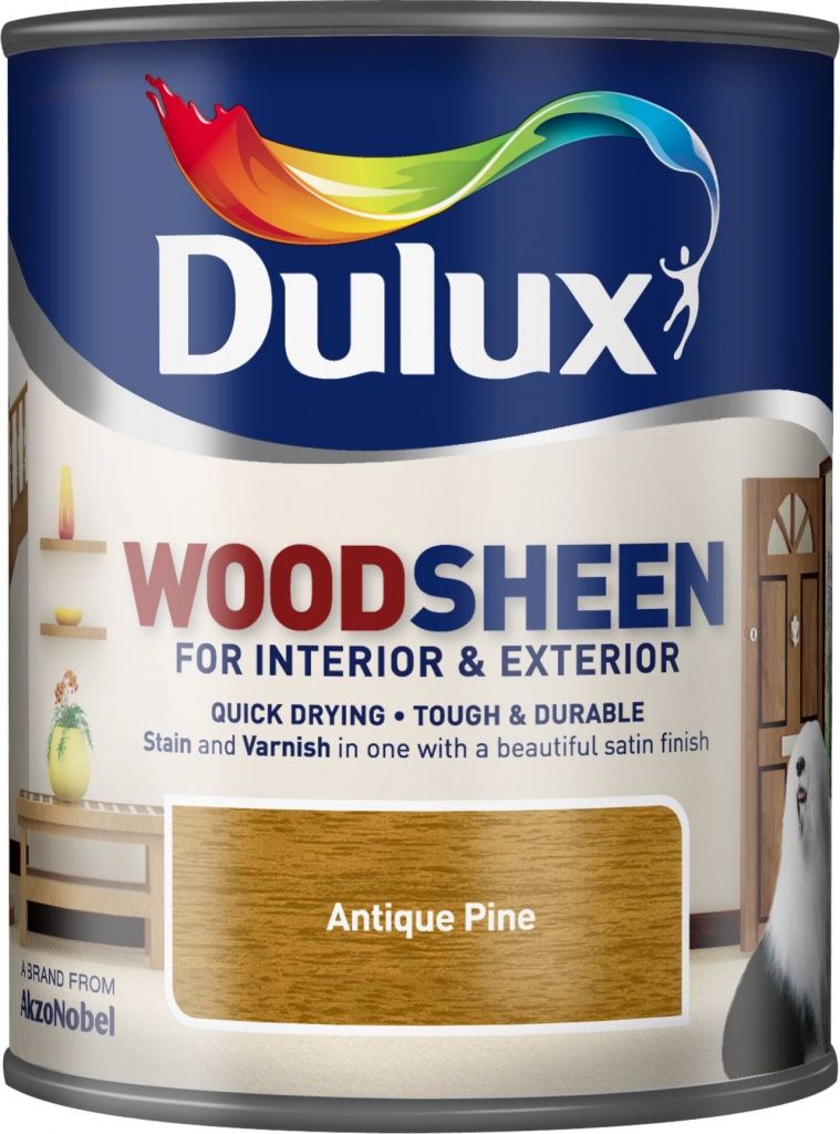 DULUX WOODSHEEN ANTIQUE PINE 750ML