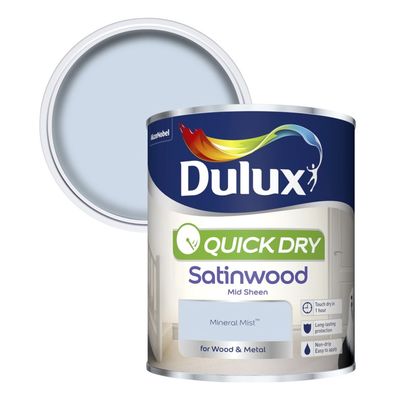 DULUX QUICK DRY SATINWOOD MINERAL MIST 750ML