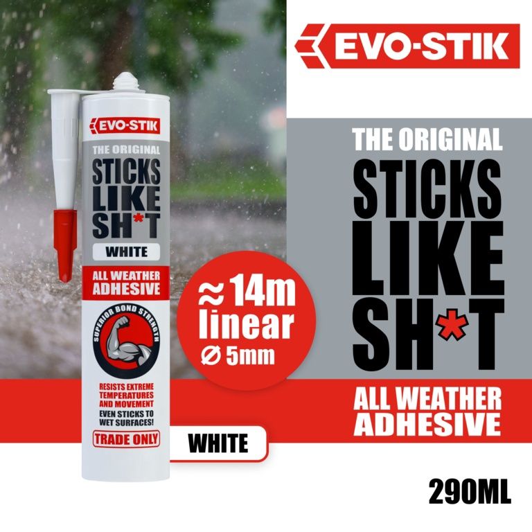 EVO-STIK STICKS LIKE SH*T WHITE 290ML