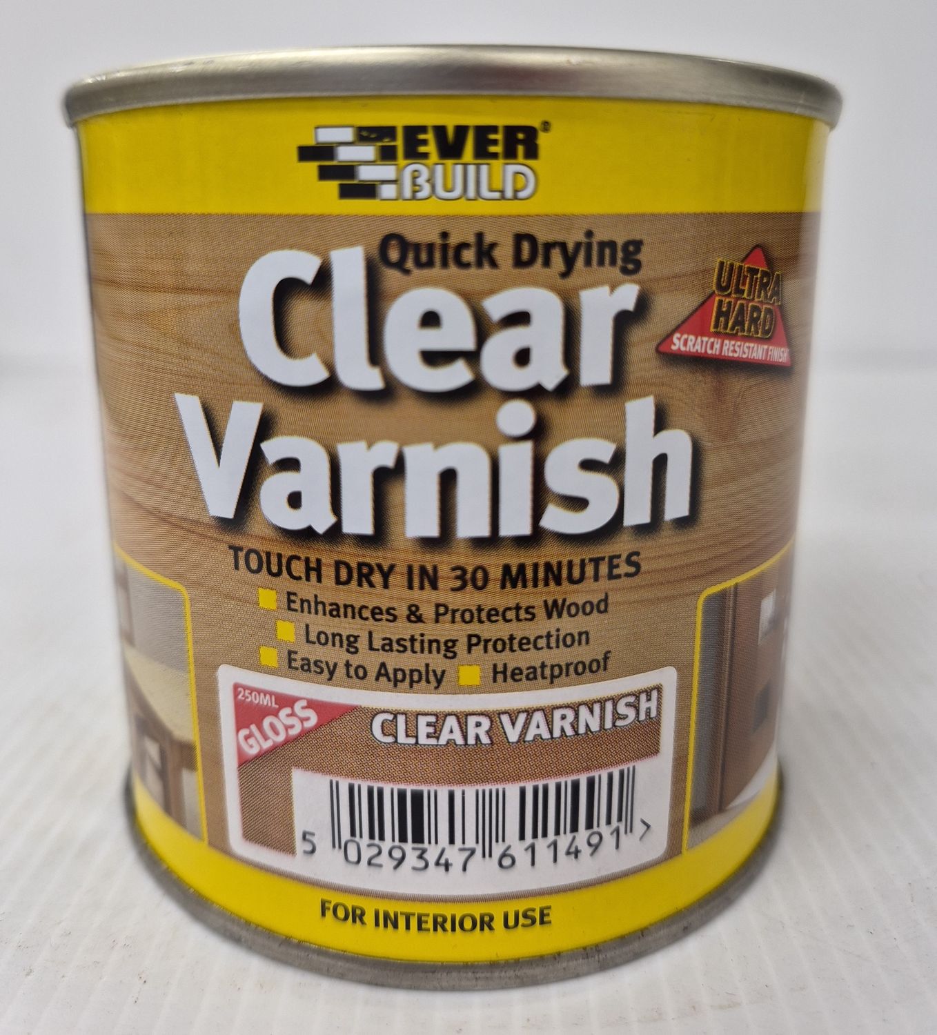 EVERBUILD CLEAR VARNISH GLOSS 250ML