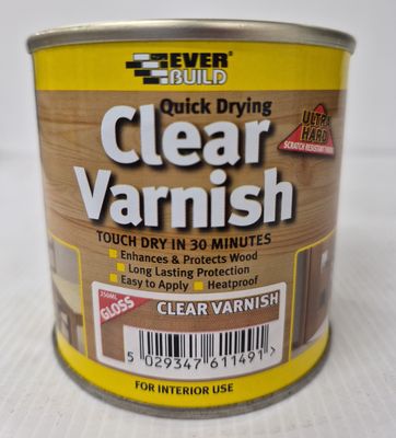 EVERBUILD CLEAR VARNISH GLOSS 250ML