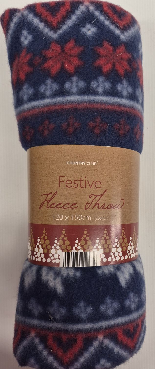 FESTIVE FLEECE THROW (3734619)