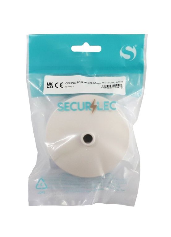 Securlec 6A Ceiling Rose White