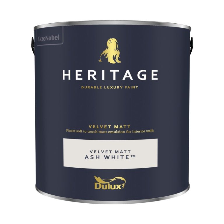 DULUX HERITAGE MATT ASH WHITE 2.5L