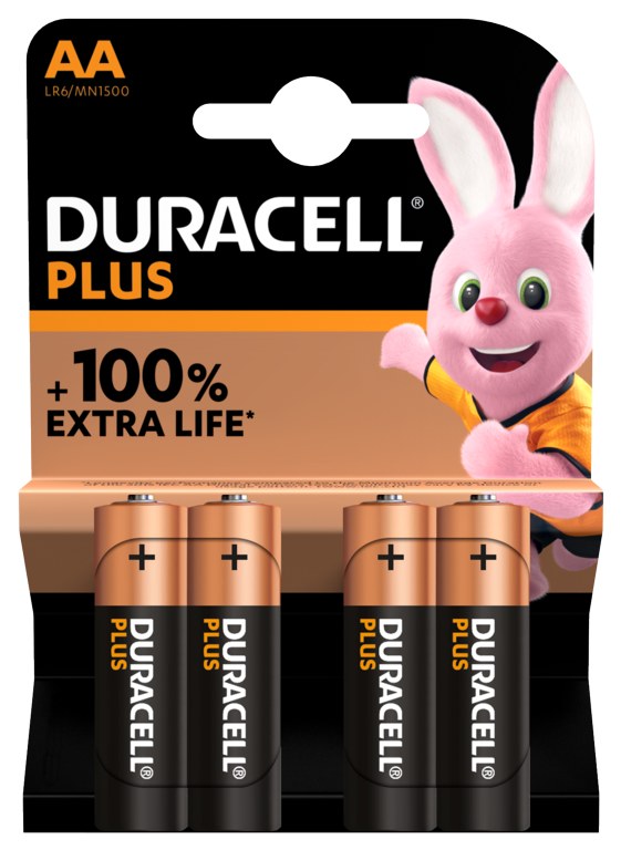 DURACELL AA PLUS POWER BATTERY 4 PK