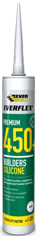EVERBUILD 450 BUILDERS SILICONE WHITE