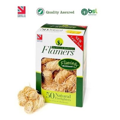 FLAMERS NATURAL FIRELIGHTERS (50)
