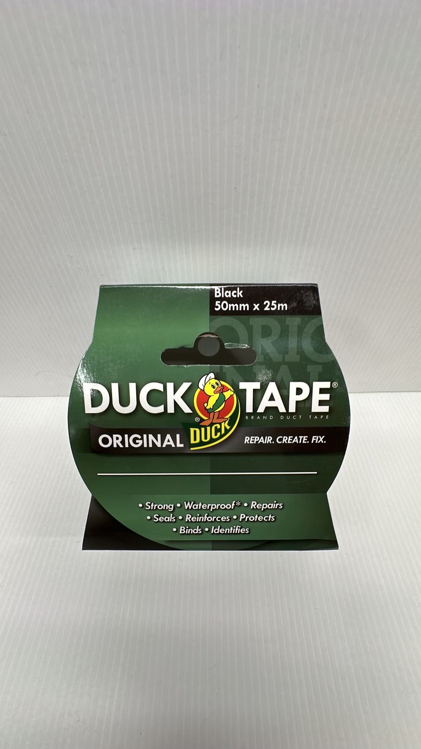 DUCK TAPE BLACK 50MM X 25M