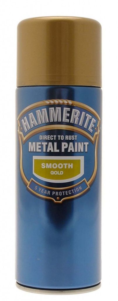 Hammerite Smooth Aerosol Gold 400ml