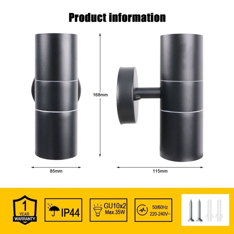 Extra star up / down wall light