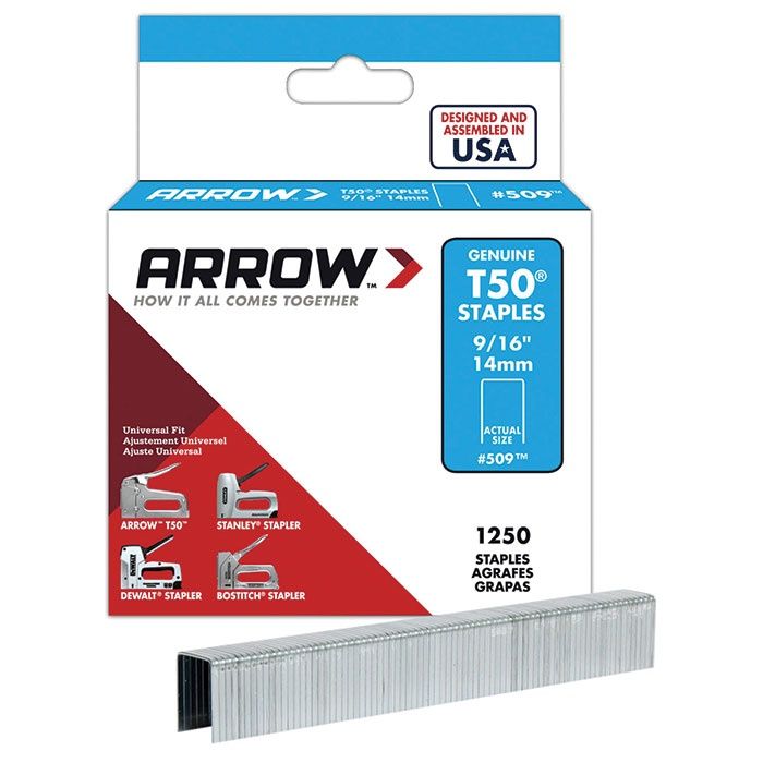 ARROW T50 STAPLES 14MM (1250)
