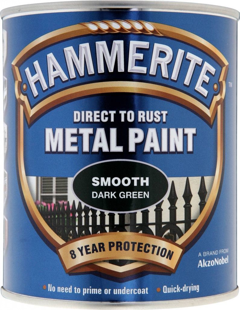 HAMMERITE SMOOTH DARK GREEN 750ML