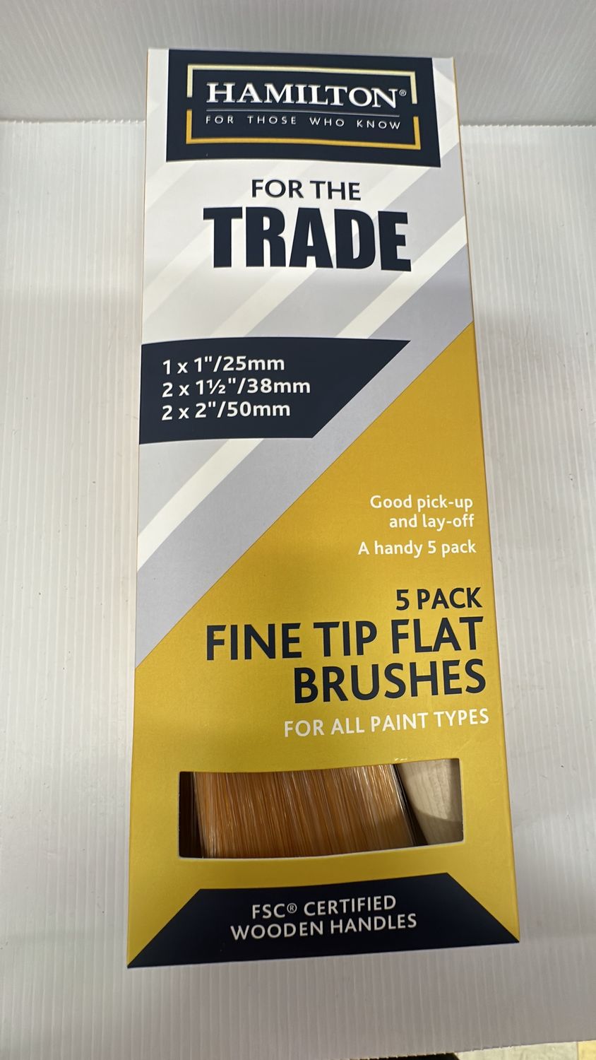 HAMILTON FINE TIP FLAT BRUSHES