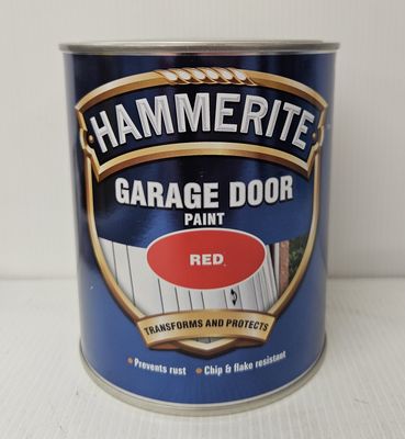 HAMMERITE GARAGE DOOR PAINT SMOOTH RED 750ML