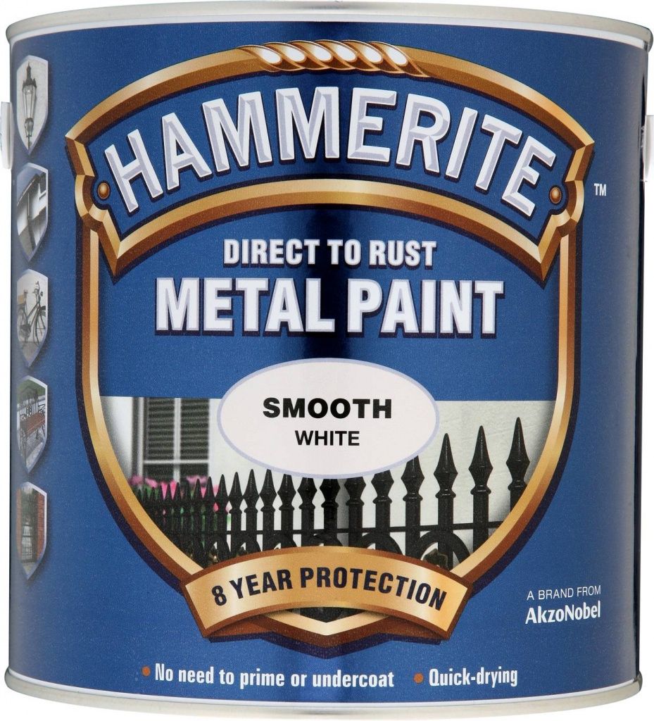 Hammerite Smooth White 2.5L