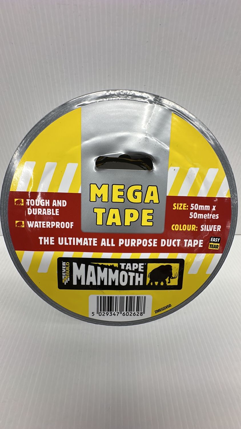 EVERBUILD MEGA ALL PURPOSE TAPE SILVER 50M 50MM