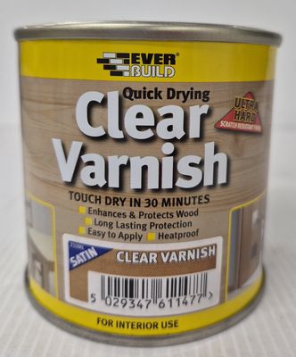 EVERBUILD CLEAR VARNISH SATIN 250ML