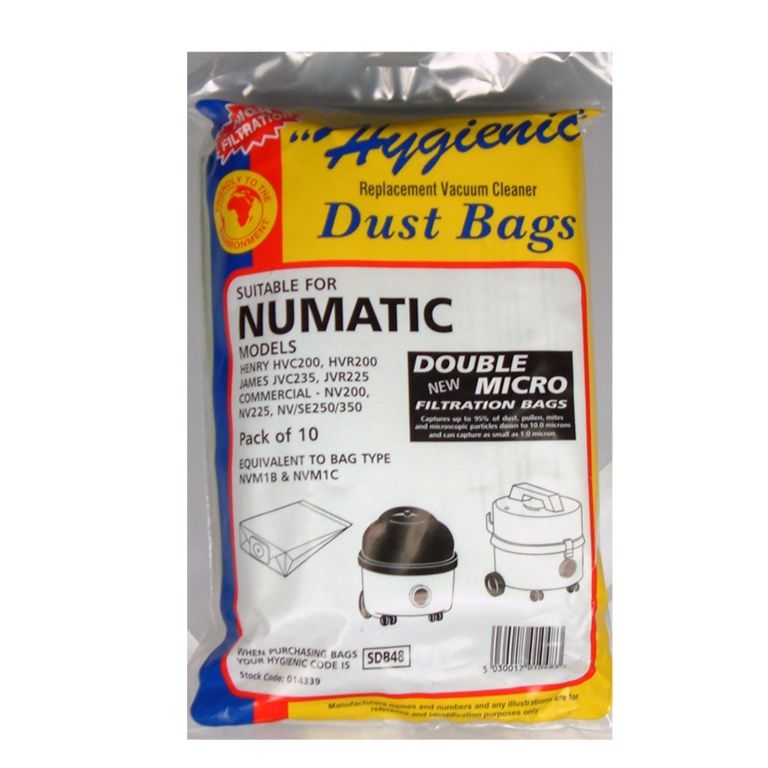 NUMATIC HENRY PAPER VACUUM BAGS SDB48